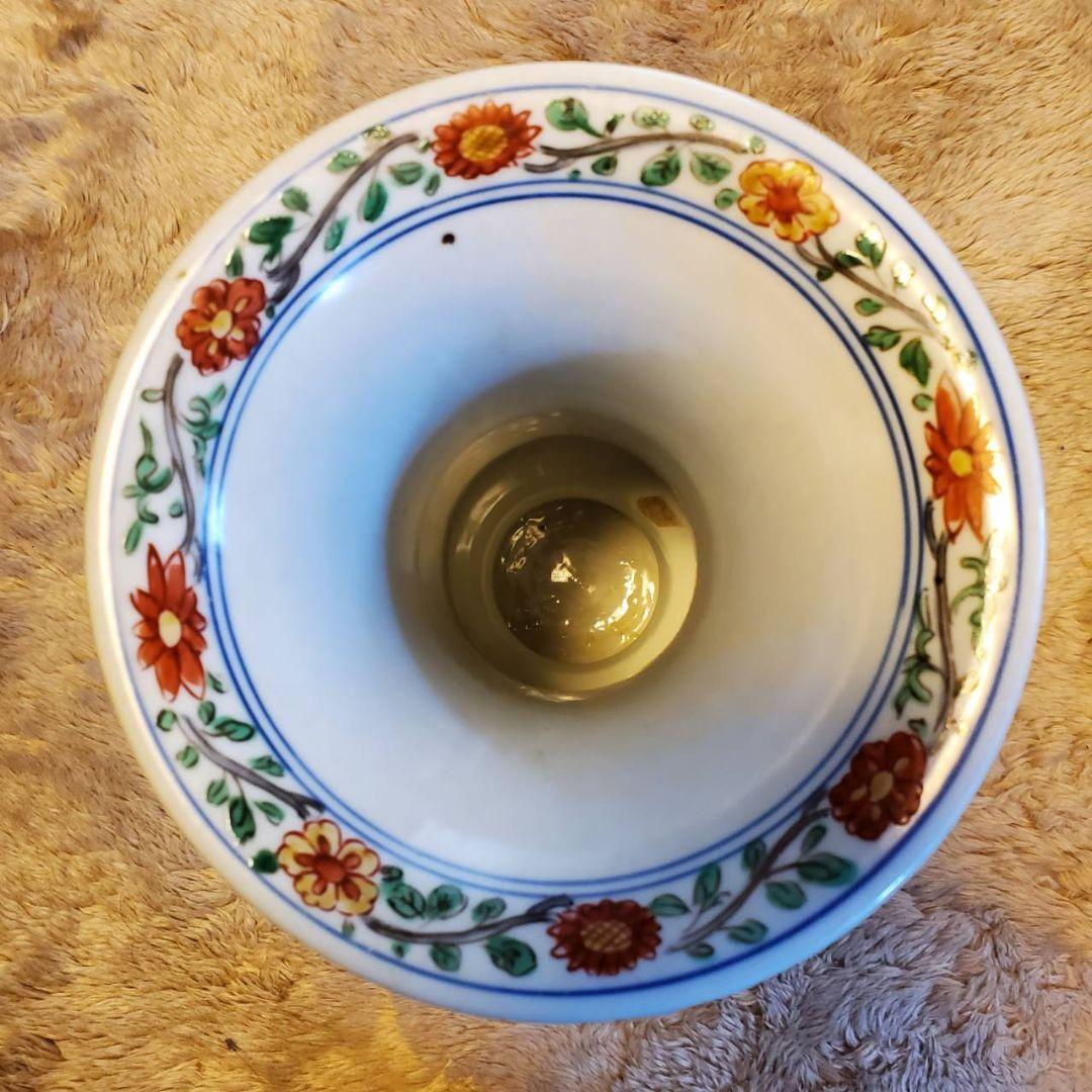 中国古玩 大明萬曆年製 尊式 色絵花瓶 美術品・アンティーク・コレクション