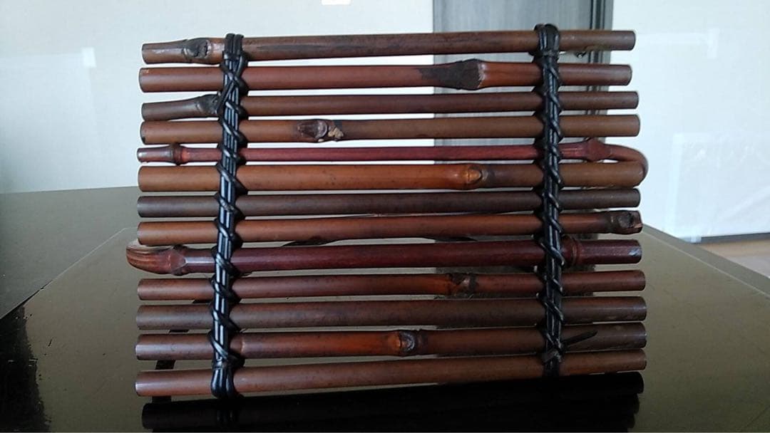 竹細工茶道具古道具竹花台そば猪口古竹