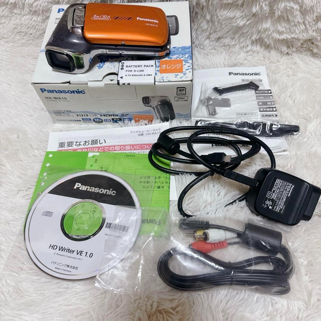 ✨美品✨Panasonic HX-WA10 ビデオカメラ 新品バッテリー 箱付き