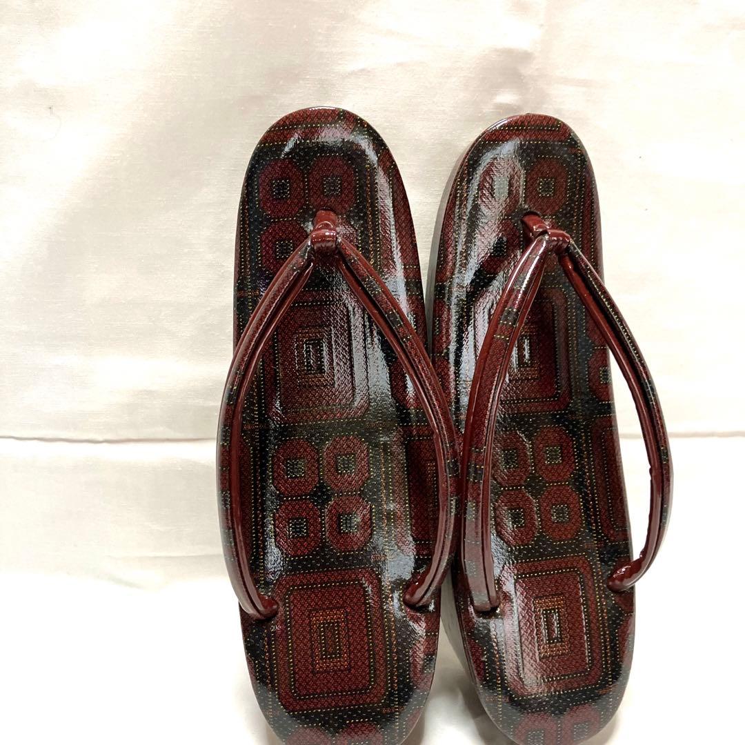 共布4点セット 着物・道行コート・草履・バッグ 昭和アンティーク 美術