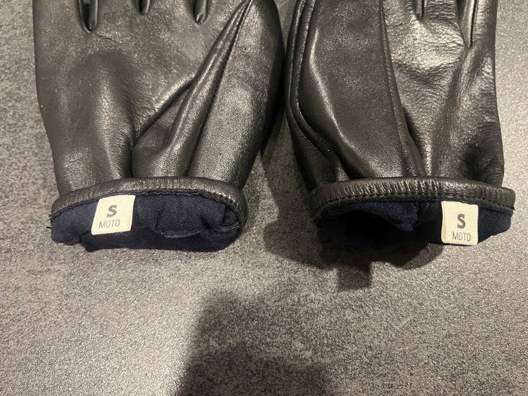 未使用品】MOTO ホースレザーショートグローブ ウォッシャブルホースレザー