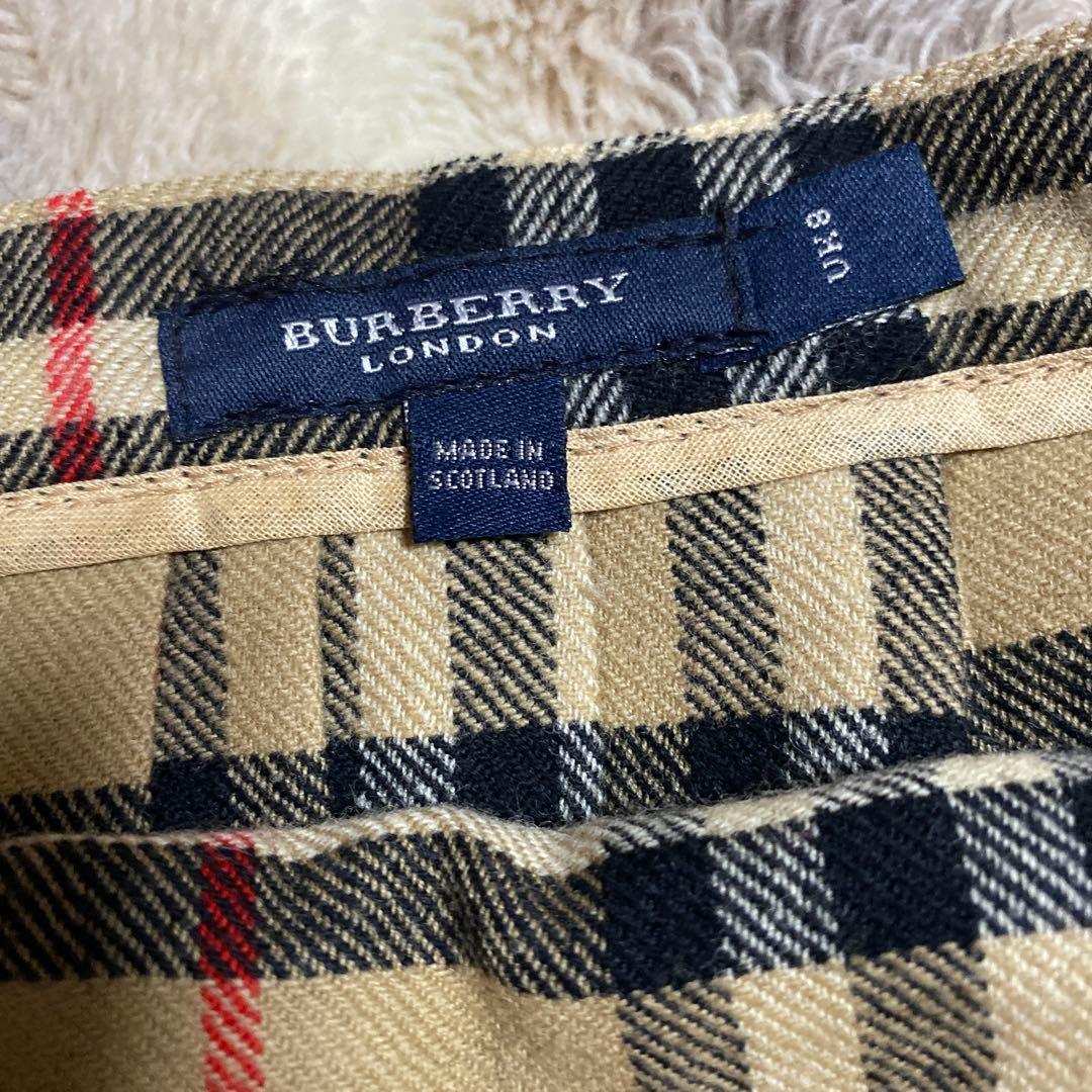 BURBERRY LONDON ノバチェックスカート ラップスカート UK8