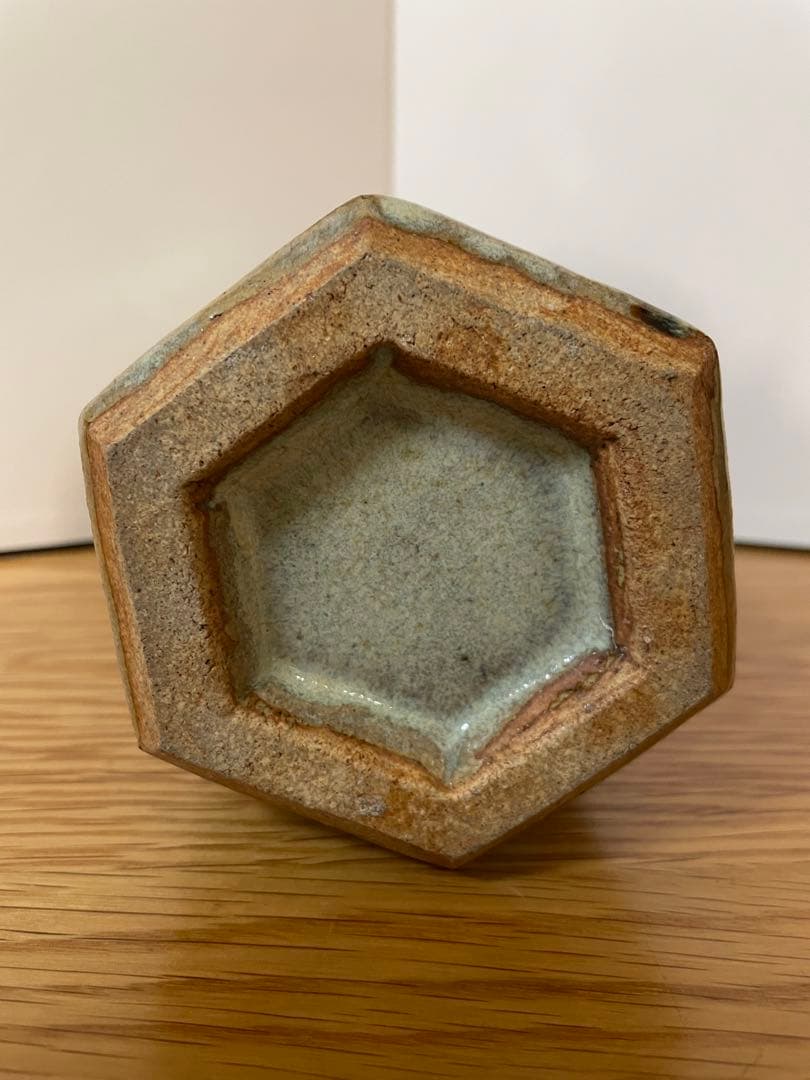 武内晴二郎 面取花瓶 倉敷堤窯 酒津堤窯 堤窯 民藝