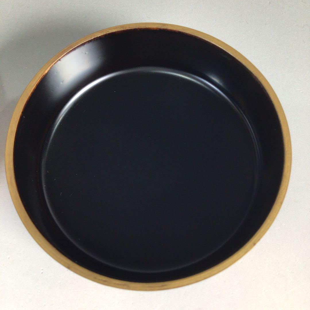 N519 棗 『塗師 哲山作』『溜塗』『遠山蒔絵』『中棗』 共箱 茶道具