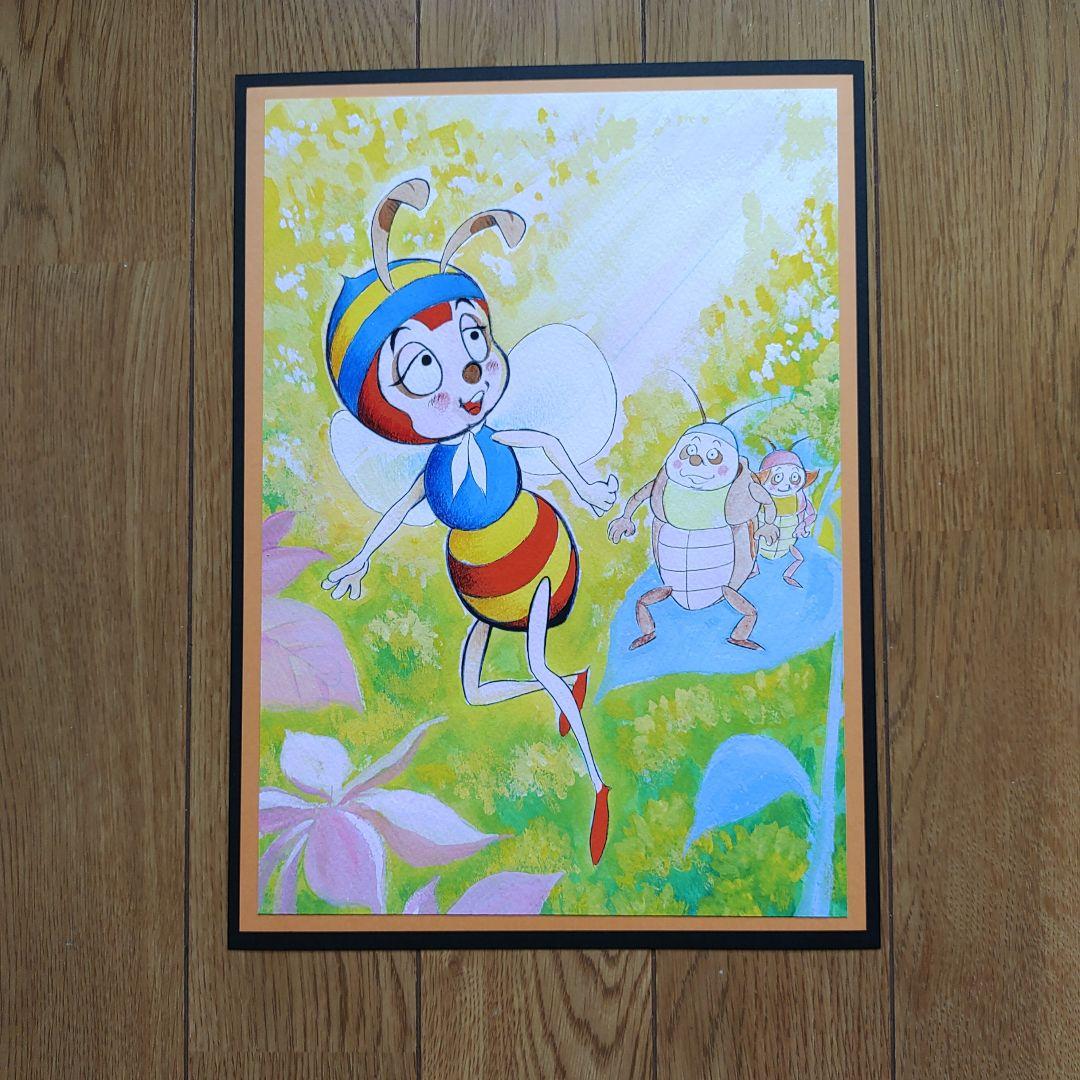 みなしごハッチ 朝の出発 肉筆原画 キャラクターグッズ