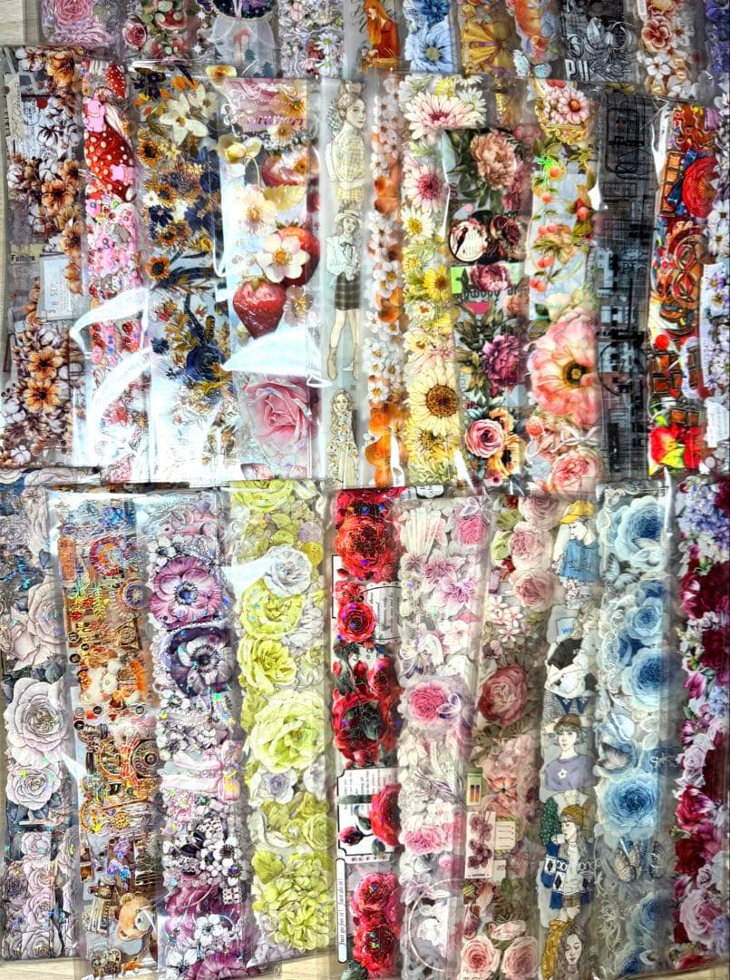 海外マステ他♡⃛大量まとめ売り ボリュームパックver.②☆コラージュ素材etc.