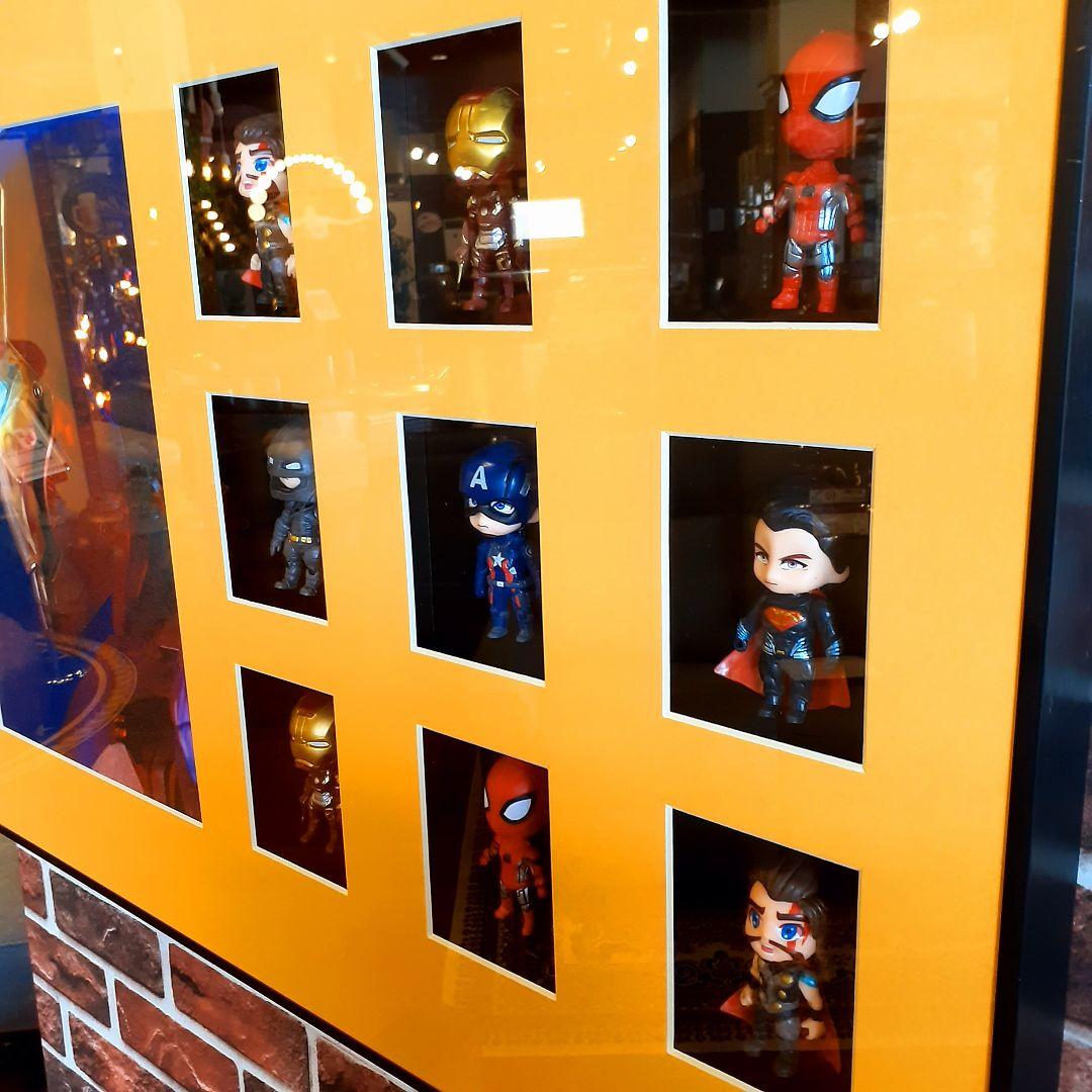 希少　アートパネル　MARVELCOMICS　マーベルヒーローズ　フィギュア付