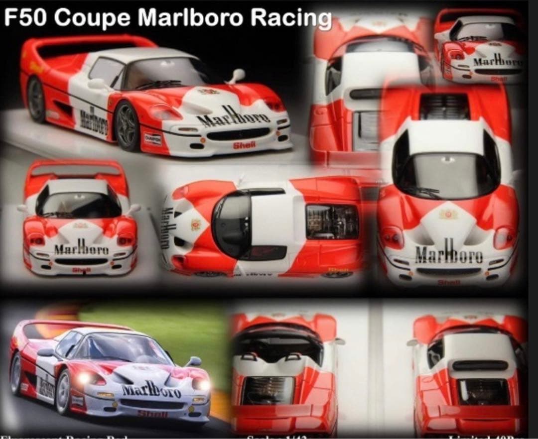 ミニカー SCMMOdeL1/43FerrariF50CLASSICGTMarboroCo ミニカー SCMMOdeL1/43FerrariF50CLASSICGTMarboroCo ミニカー