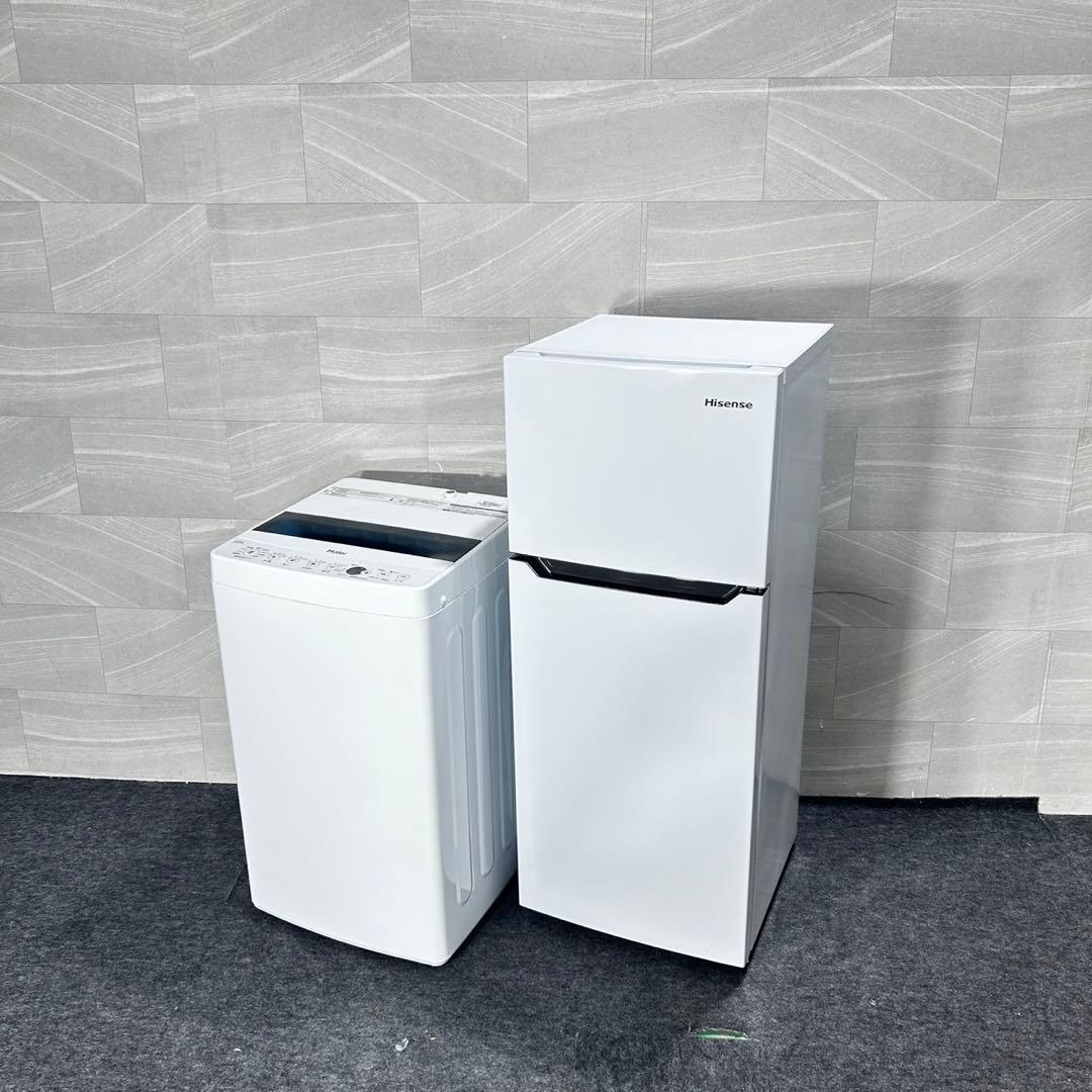生活家電2点セット 冷蔵庫 洗濯機 高年式 単身用 格安 2021年 d4828