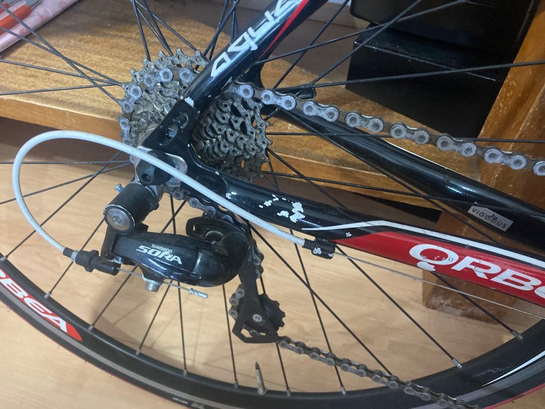 【送料込みになりました】ORBEA ロードバイク AQUA ブラック/レッド