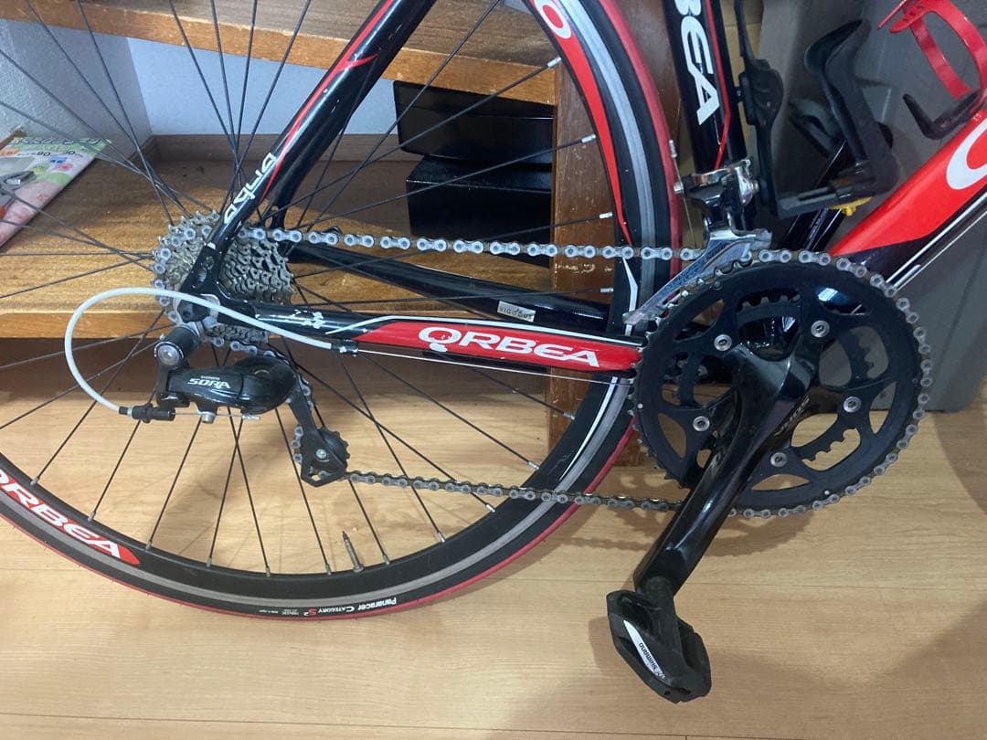 【送料込みになりました】ORBEA ロードバイク AQUA ブラック/レッド