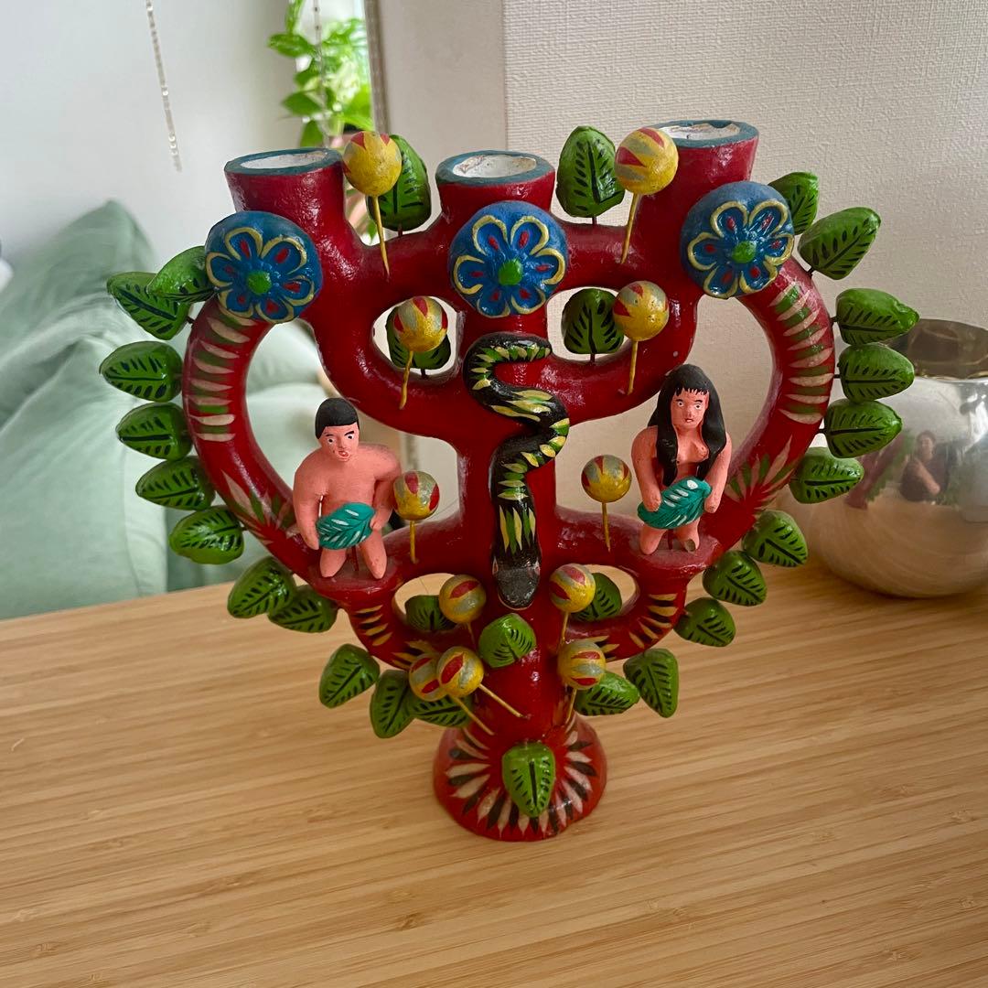 メキシコ 生命の樹 生命の木 ヴィンテージ インテリア雑貨 置物 生命の