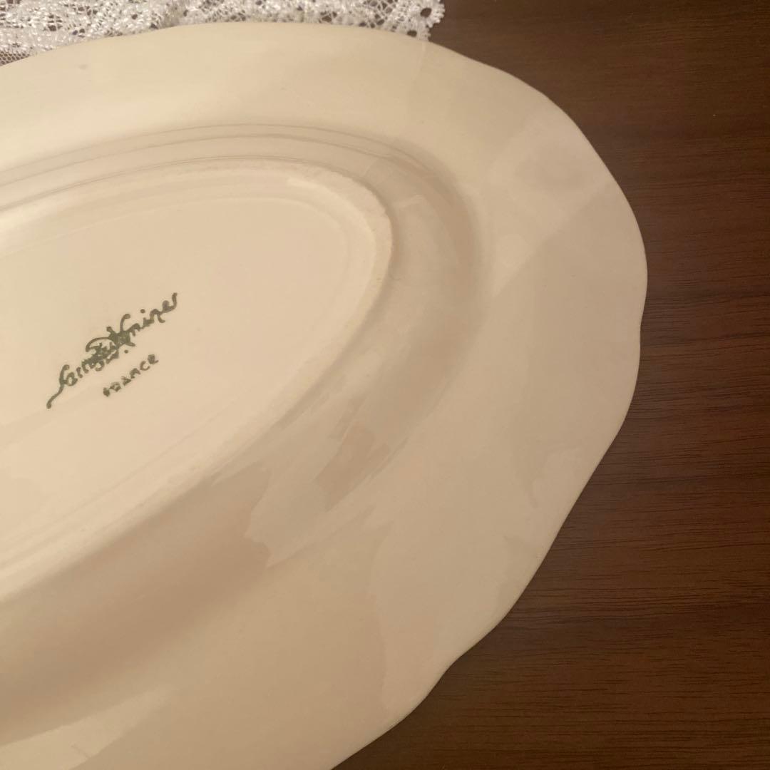 おまけ】サルグミンヌ ラヴィエ フランス アンティーク 花リム 蚤の市