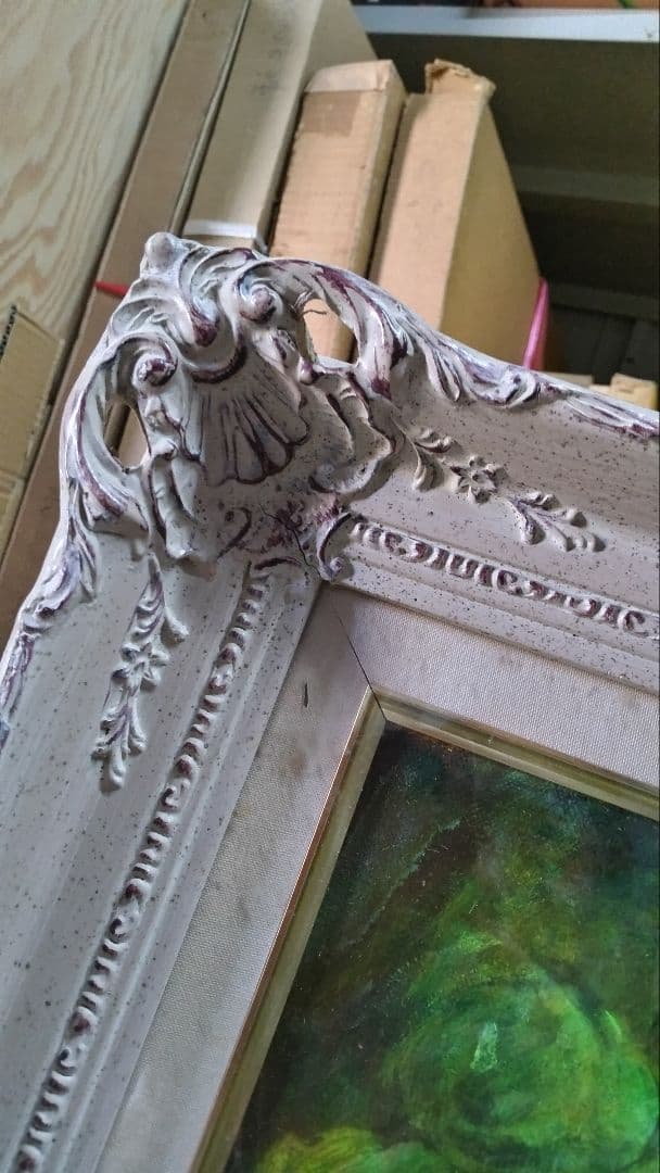 フランソワ .ブーシェ 肉筆模写F20号 高級額縁 ガラス入り保田三友紀の