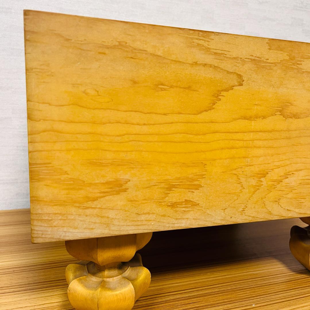 日向碁盤店 脚付碁盤 天地柾 柾目 囲碁 ヘソ有り 19路盤