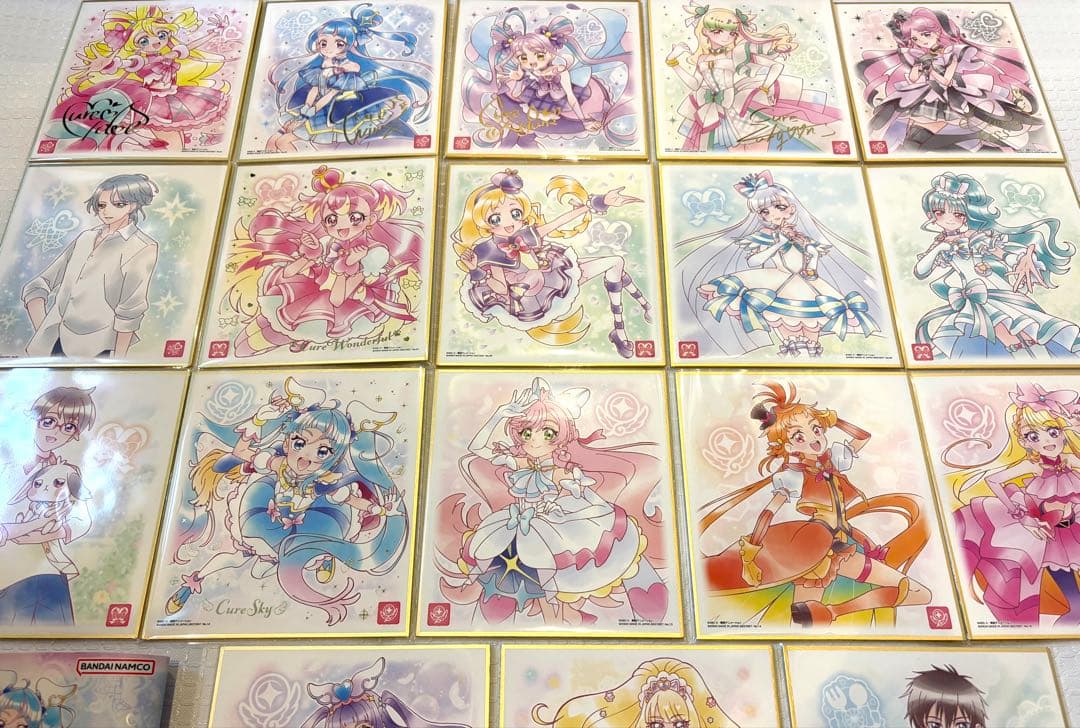 プリキュア 色紙art7 全18種類 18枚 全種類 コンプリート セット