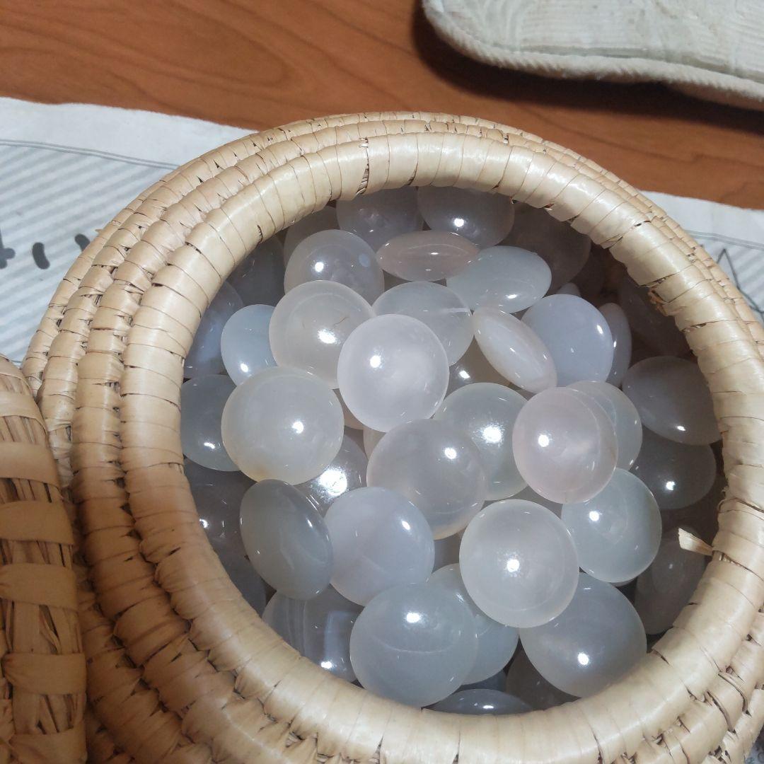 最終価格！瑪瑙碁石めのう約10.1mm36号 着色