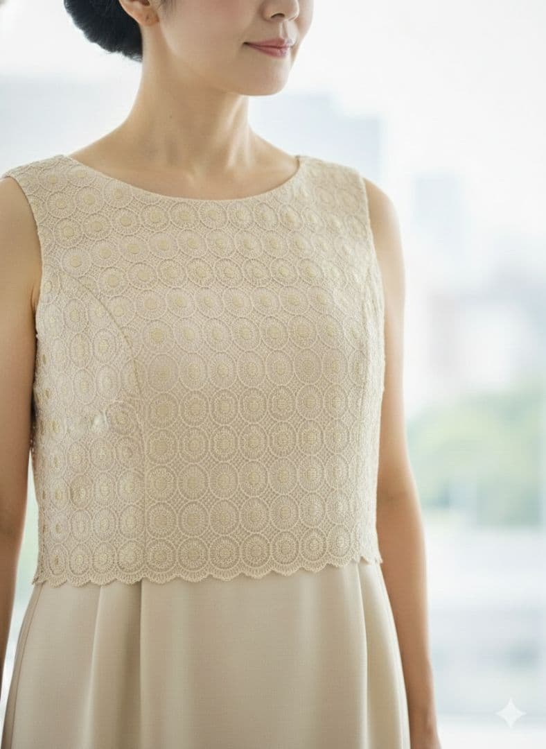 タグ付き(13) GENET VIVIEN レースカバーアップドレスワンピース