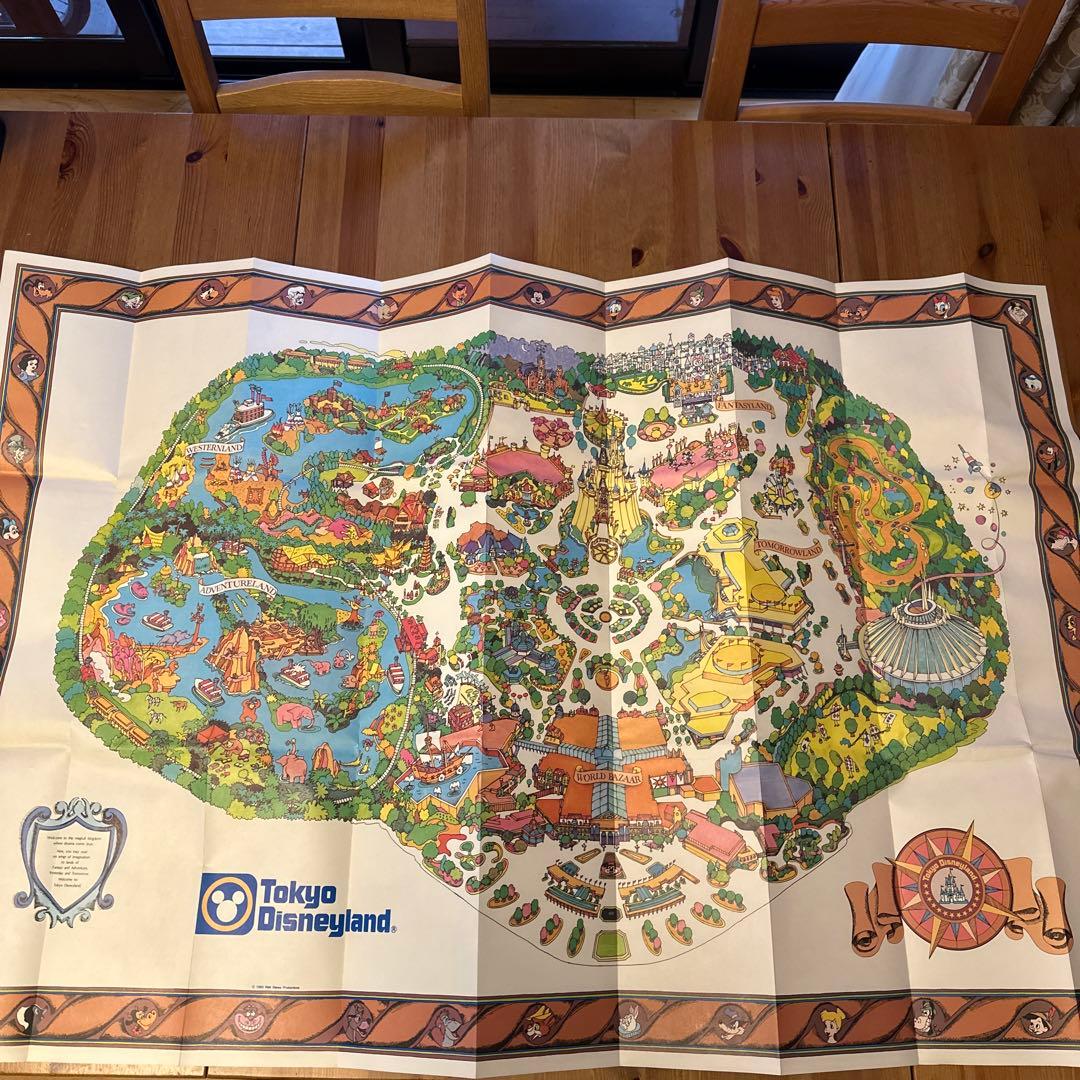 東京ディズニーランド 昭和レトロ ガイドマップ ほか 希少 ポスター