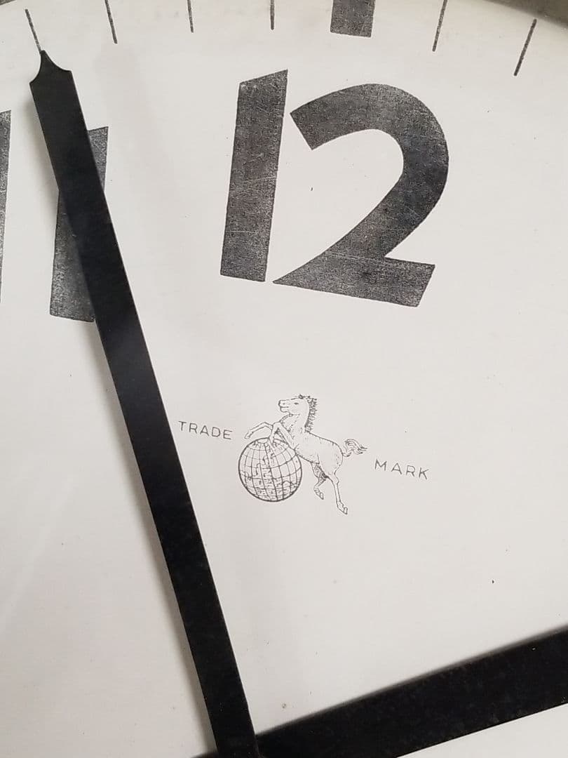 OWARITOKEI 尾張時計 昭和レトロ アンティーク 丸型 柱時計 掛時計