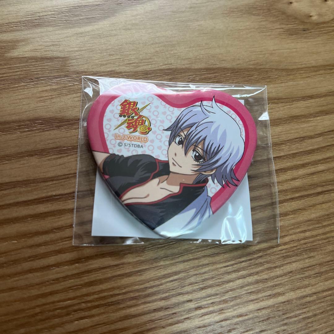 銀魂 J-World 性転換篇 ハート缶バッジ 坂田銀時 銀子 銀魂 坂田銀時 銀子 J-WORLD ハート缶バッジ 性転換篇 女体化 レア
