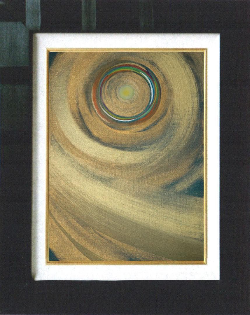 油絵 菅家令子 絵 絵画インテリア額付(銀) F4-G212023 風景祈り希望