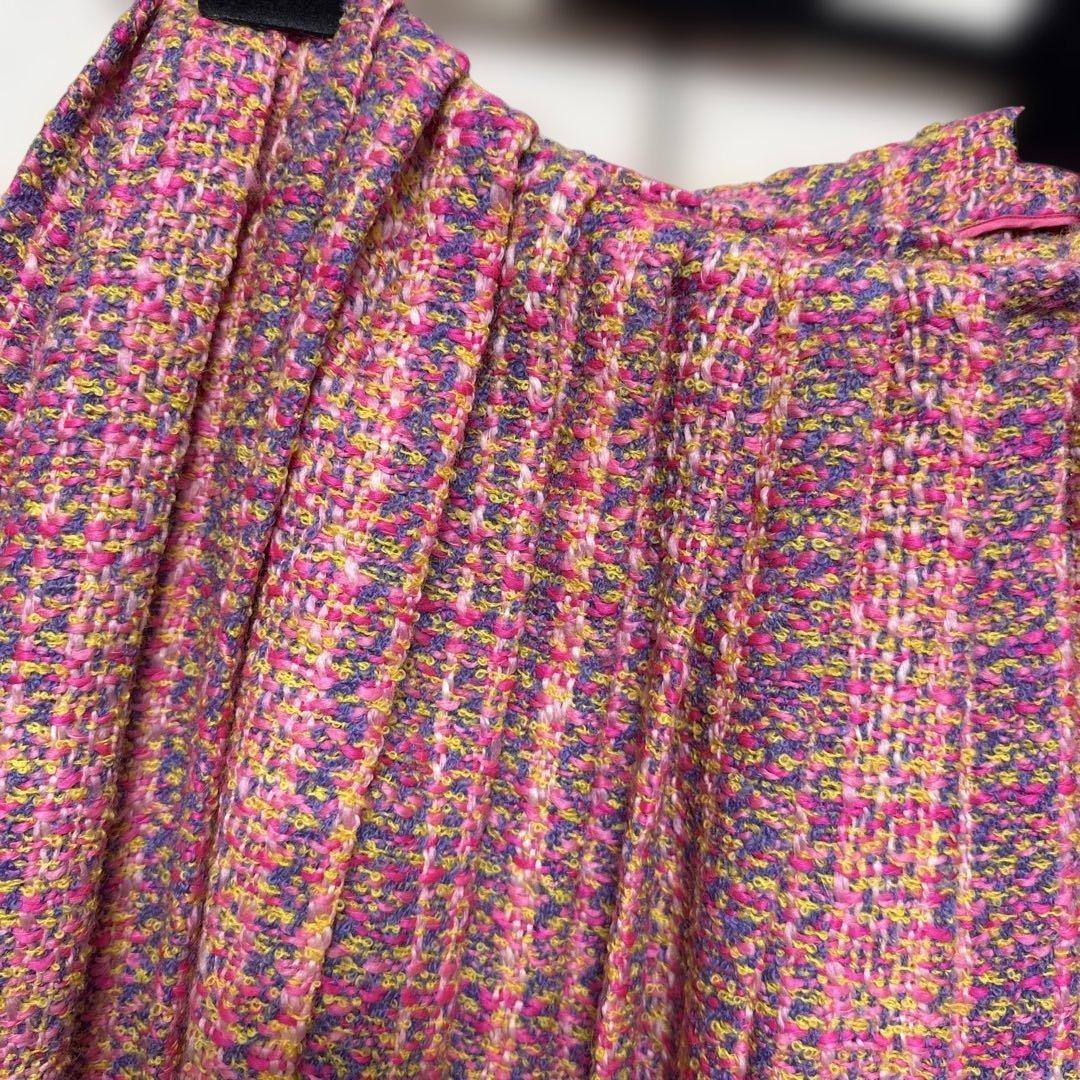 【新品未使用】PRADA ツイードプリーツスカート