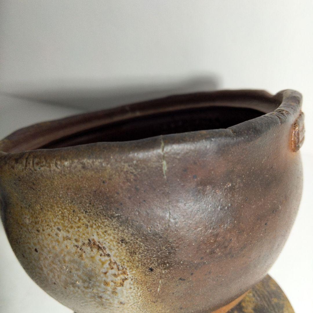 R397-2備前焼宝瓶急須陶印有D