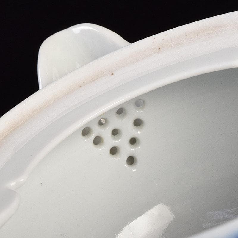 煎茶道具 平戸焼 染付 人物文 宝瓶 V R9205