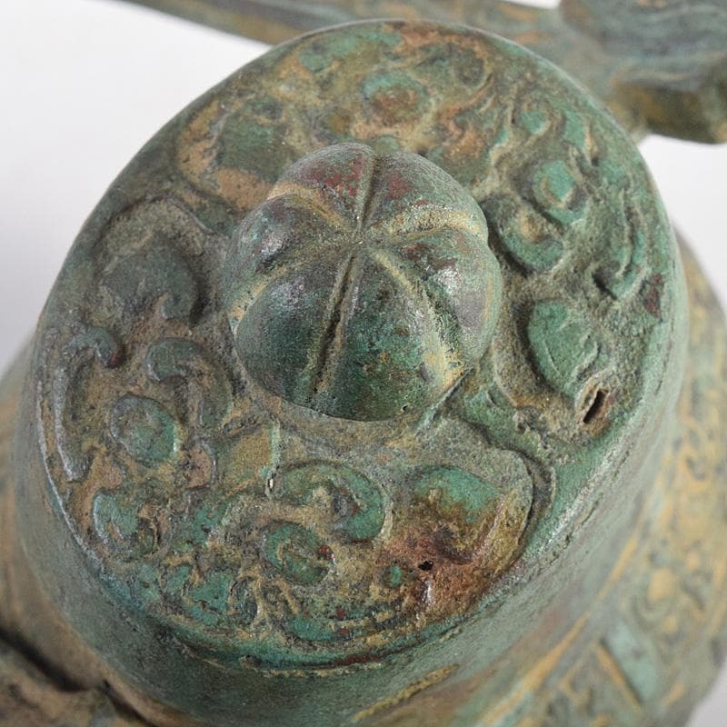 中国　古銅青銅　饕餮文　香炉　M　R8784