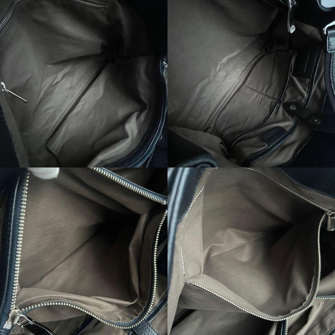 ✨未使用レベル✨　PELLE MORBIDA 　ビジネスバッグ　ネイビー　レザー