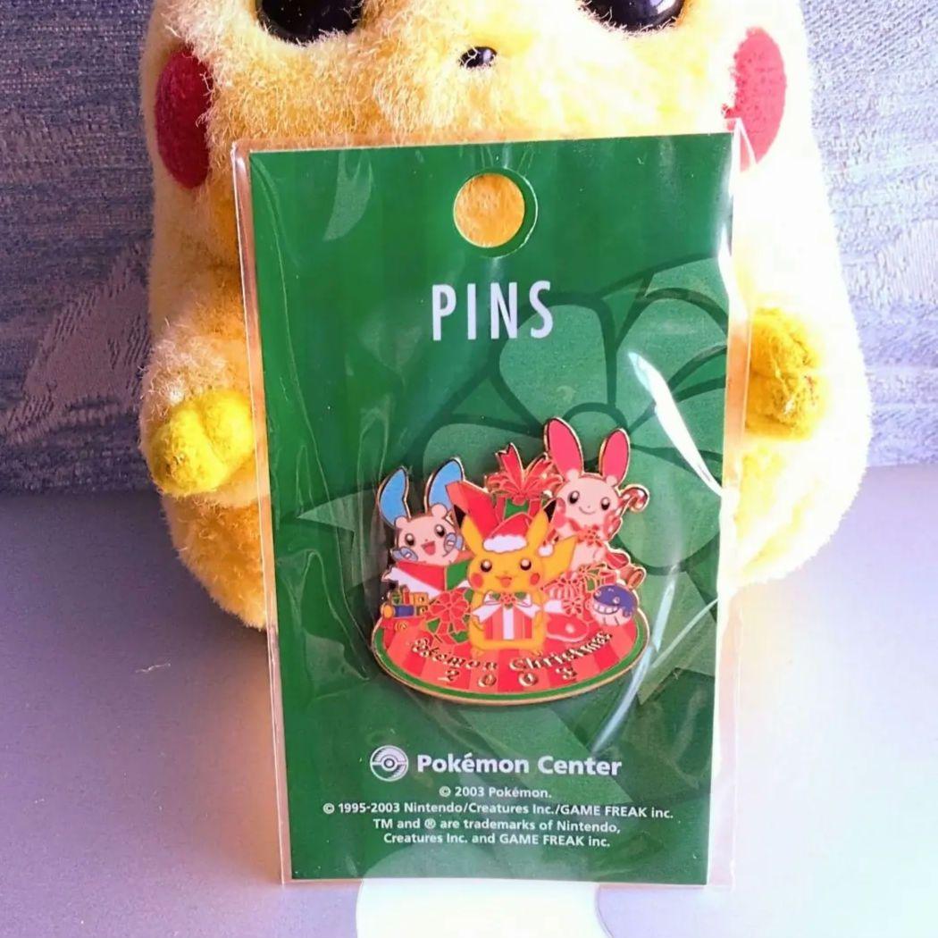 ポケモンセンター！ ピンズ クリスマス プラスル マイナン ピンバッジ