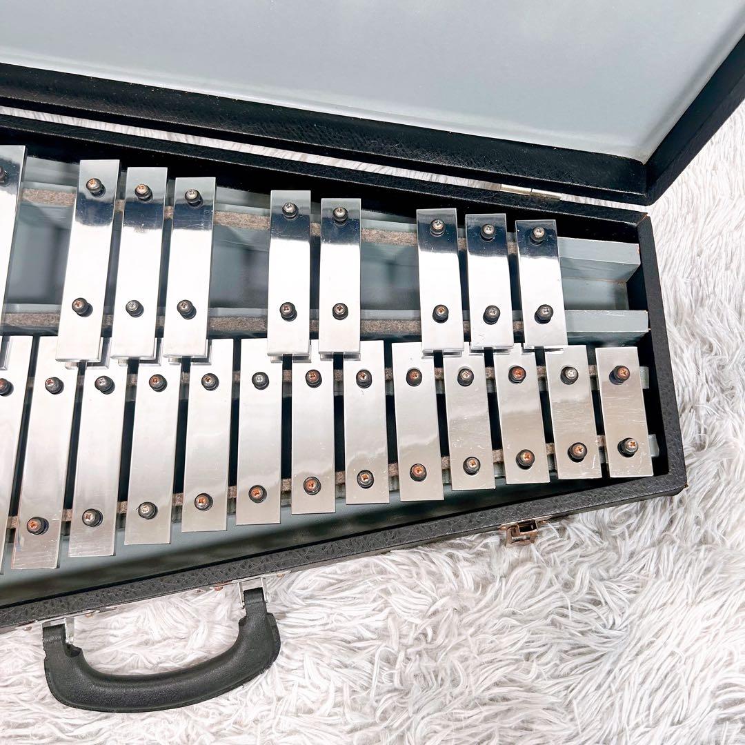 希少】SAITO サイトウ グロッケン 鉄琴 32鍵 ハードケー マレット