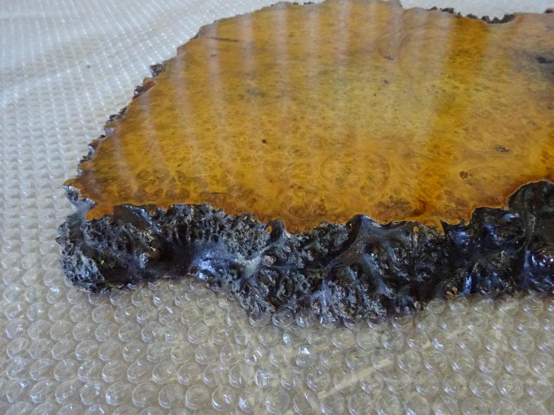 花梨玉杢葡萄杢天然木花台飾り台盆栽台置台厚さ3.5センチ