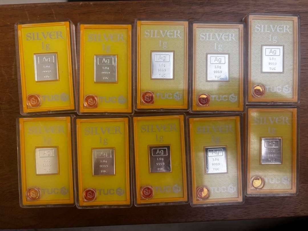 今日限定価格！TUC Silver 1g 純銀景品 10個 シルバー - メルカリ