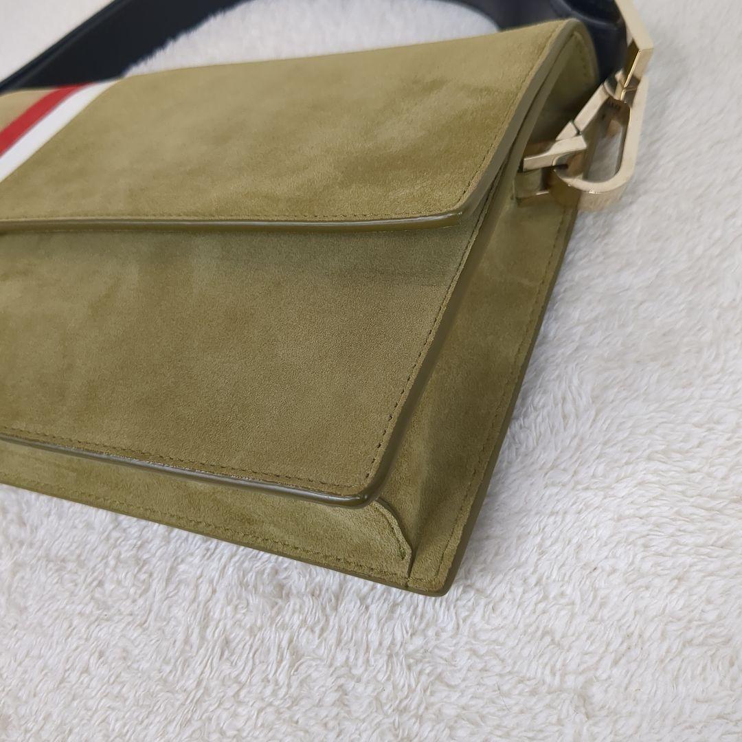 TOMASINI PARIS ワンショルダーバッグ スエード　ゴールド　イタリア