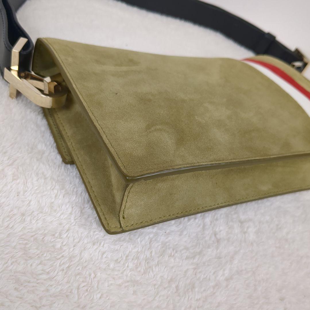 TOMASINI PARIS ワンショルダーバッグ スエード　ゴールド　イタリア