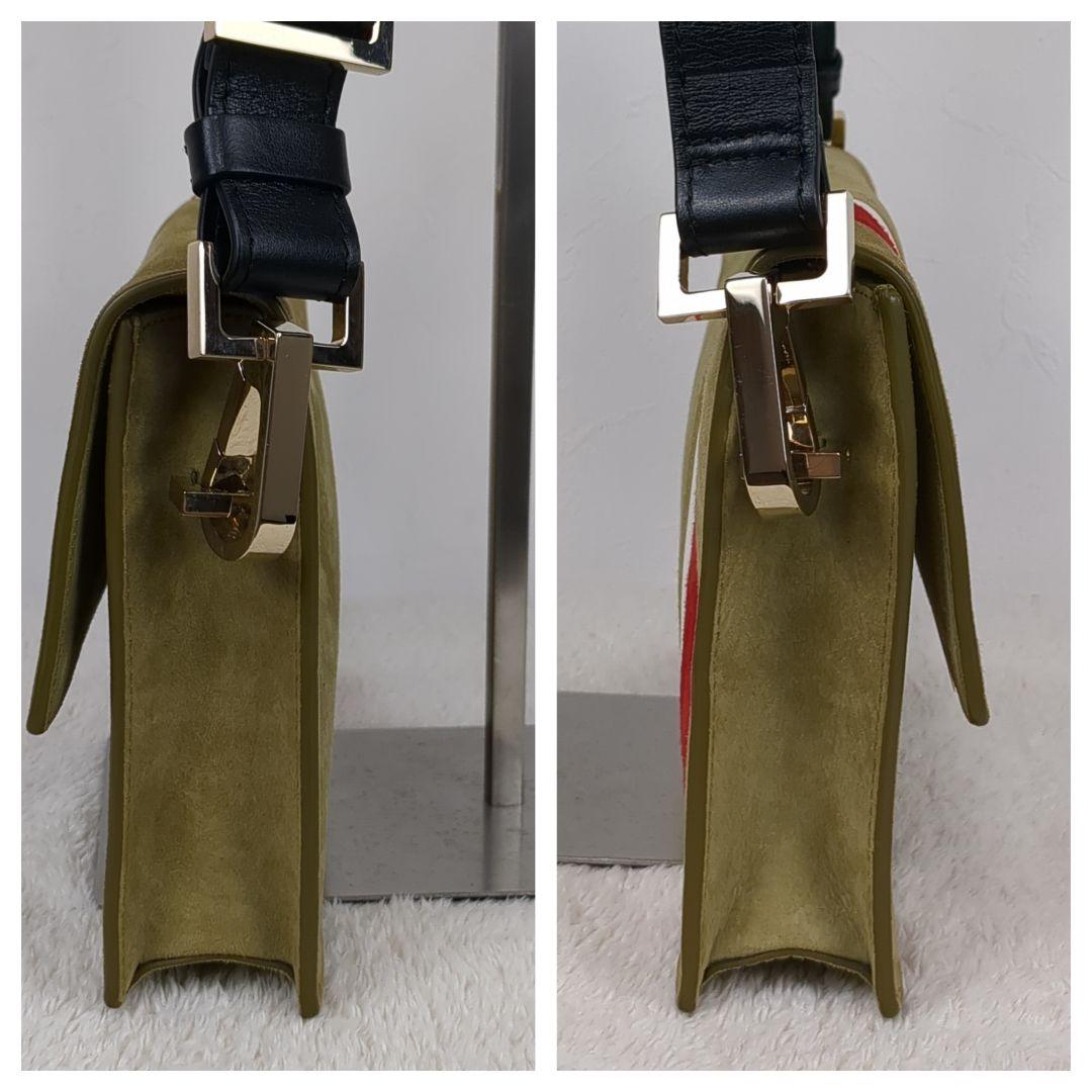 TOMASINI PARIS ワンショルダーバッグ スエード　ゴールド　イタリア