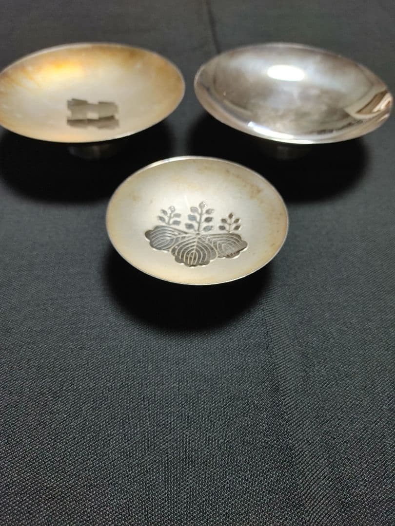 ☆ 純銀 SILVER ☆ 銀杯 銀盃 3点☆総重量約230グラム☆全て刻印あり