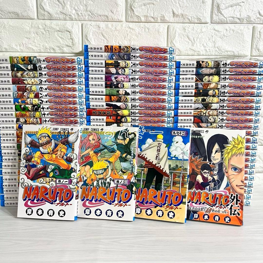 【匿名配送】NARUTO ナルト 全72巻＋外伝 漫画 全巻セット【送料無料】