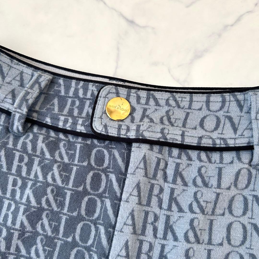 マークアンドロナ 2021年モデル インナー付スカート 秋冬 プリーツ 金ボタン