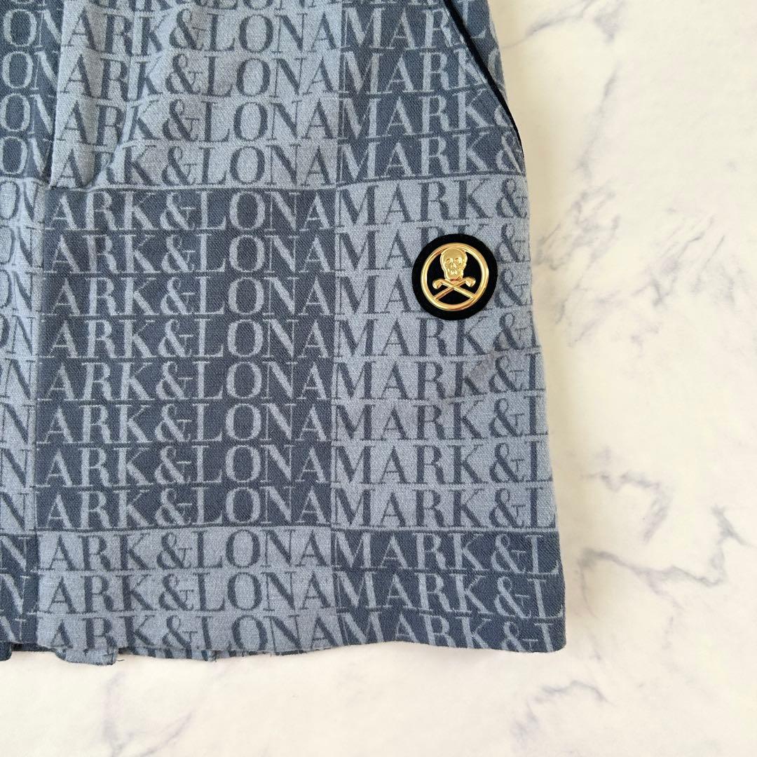 マークアンドロナ 2021年モデル インナー付スカート 秋冬 プリーツ 金ボタン