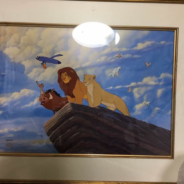 安い ディズニーライオンキング，プライドロックセル画 ライオンキング