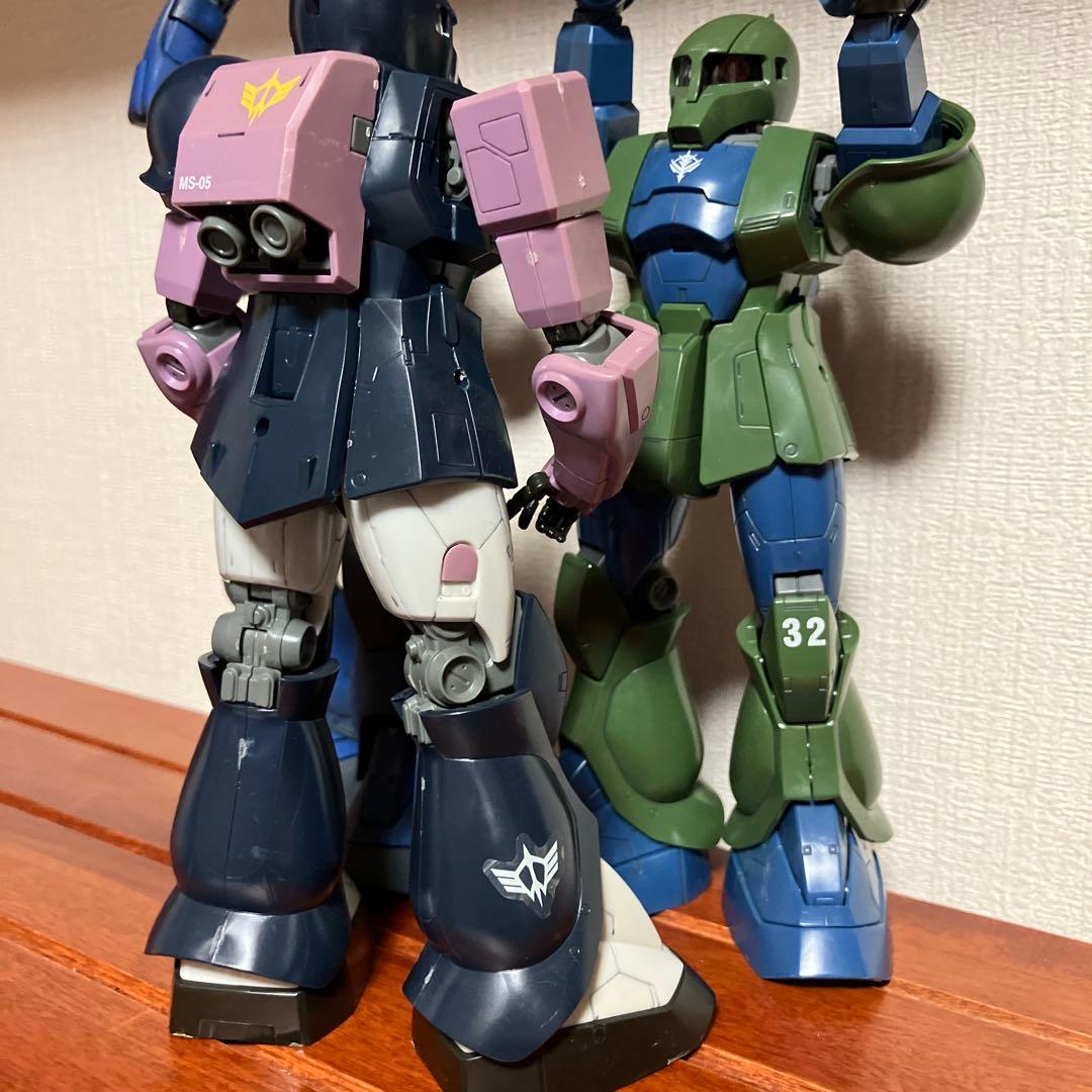 【ジャンク】MG ザクI：ランバ・ラル専用機、黒い三連星、旧ザク