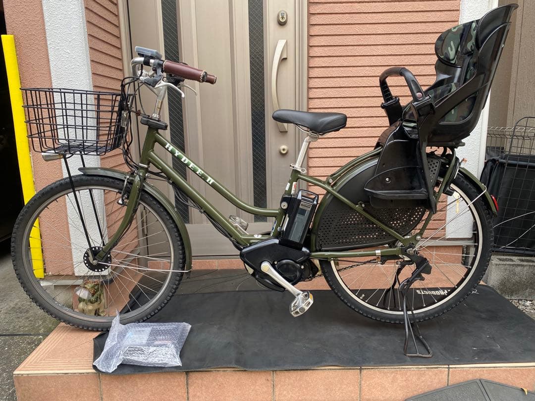 HYDEE Ⅱ電動自転車 純正チャイルドシート付