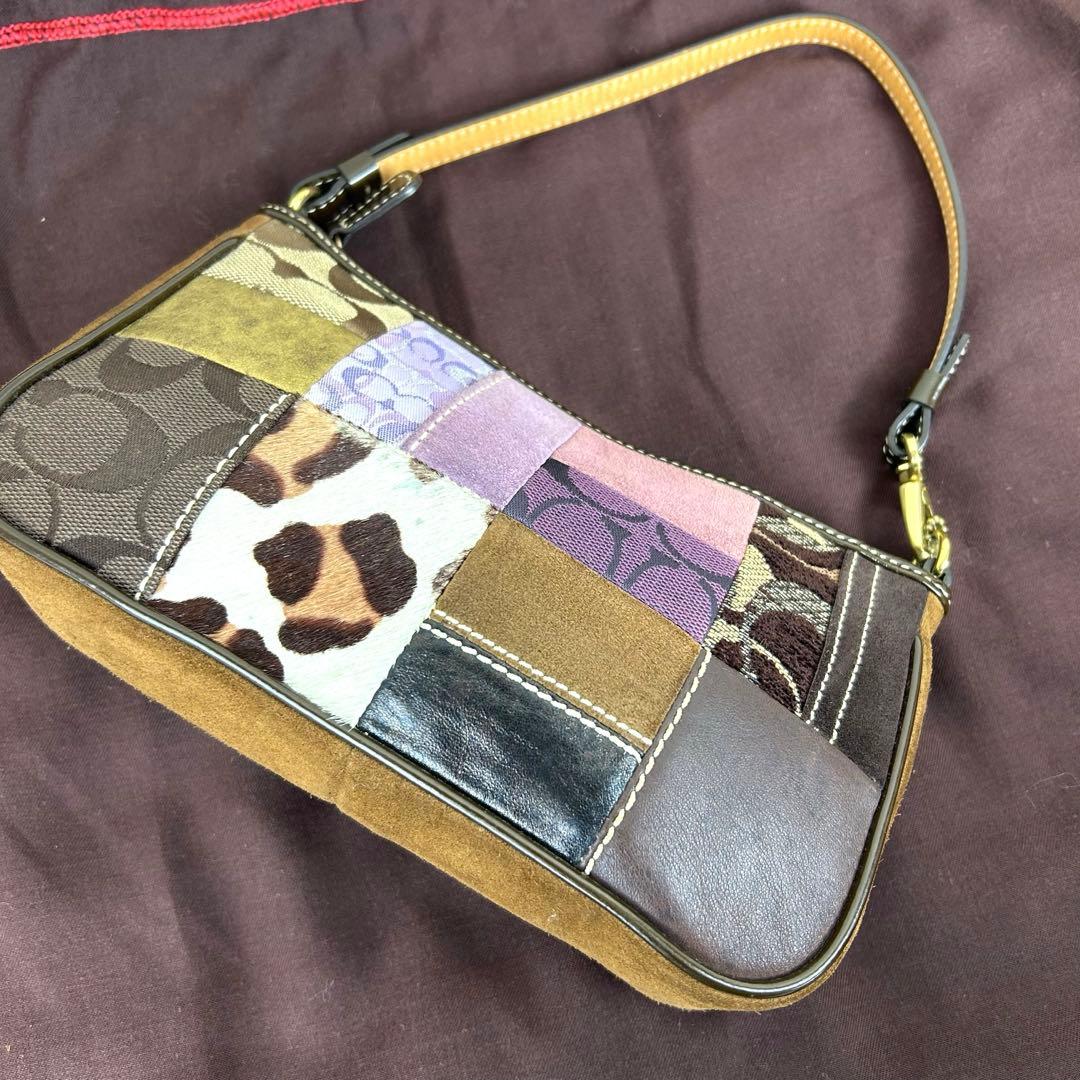 ✨美品 Coach Patchwork mini Demi Pouch Rare