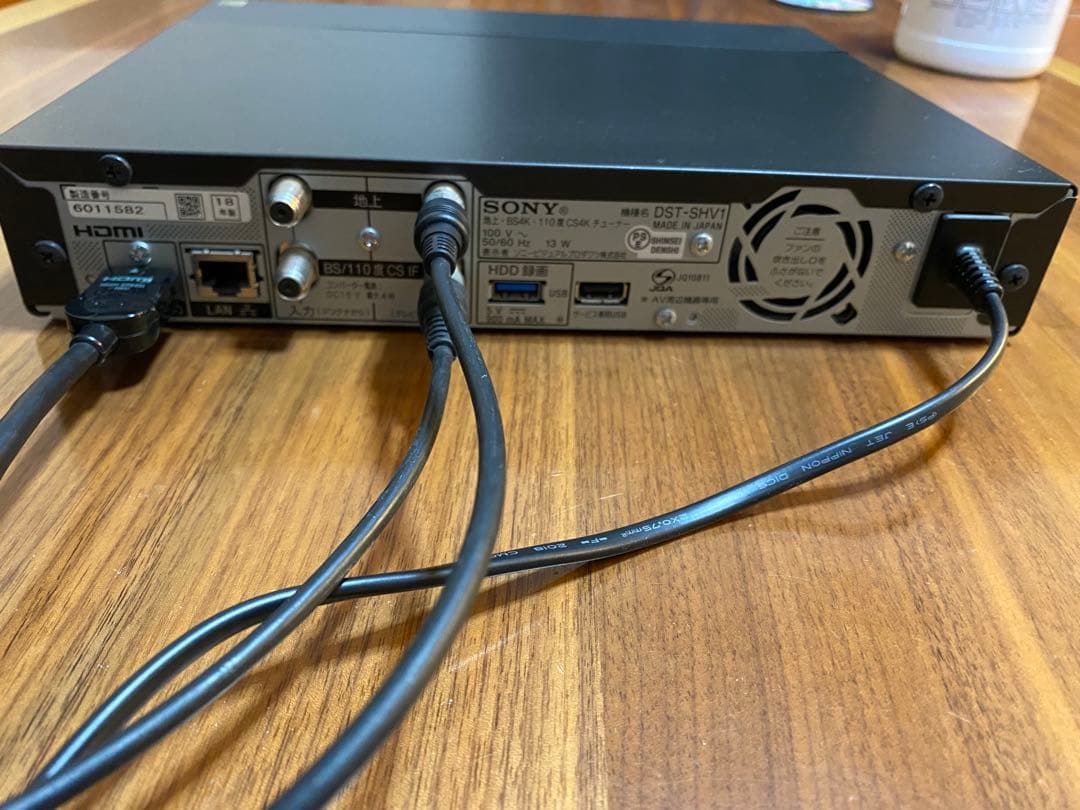 SONY 地上・BS4K・110度CS4Kチューナー DST-SHV1