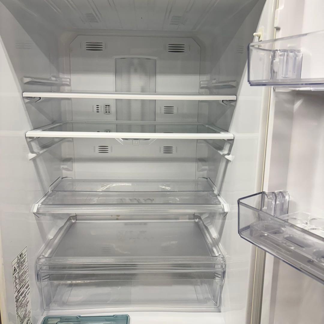 606 三菱 大型冷蔵庫 370L 300L強 小型 家庭用 自動製氷 半年保証