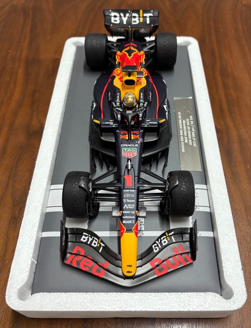 新品 MVショップ 1/18 マックス・フェルスタッペン 2022 アブダビ