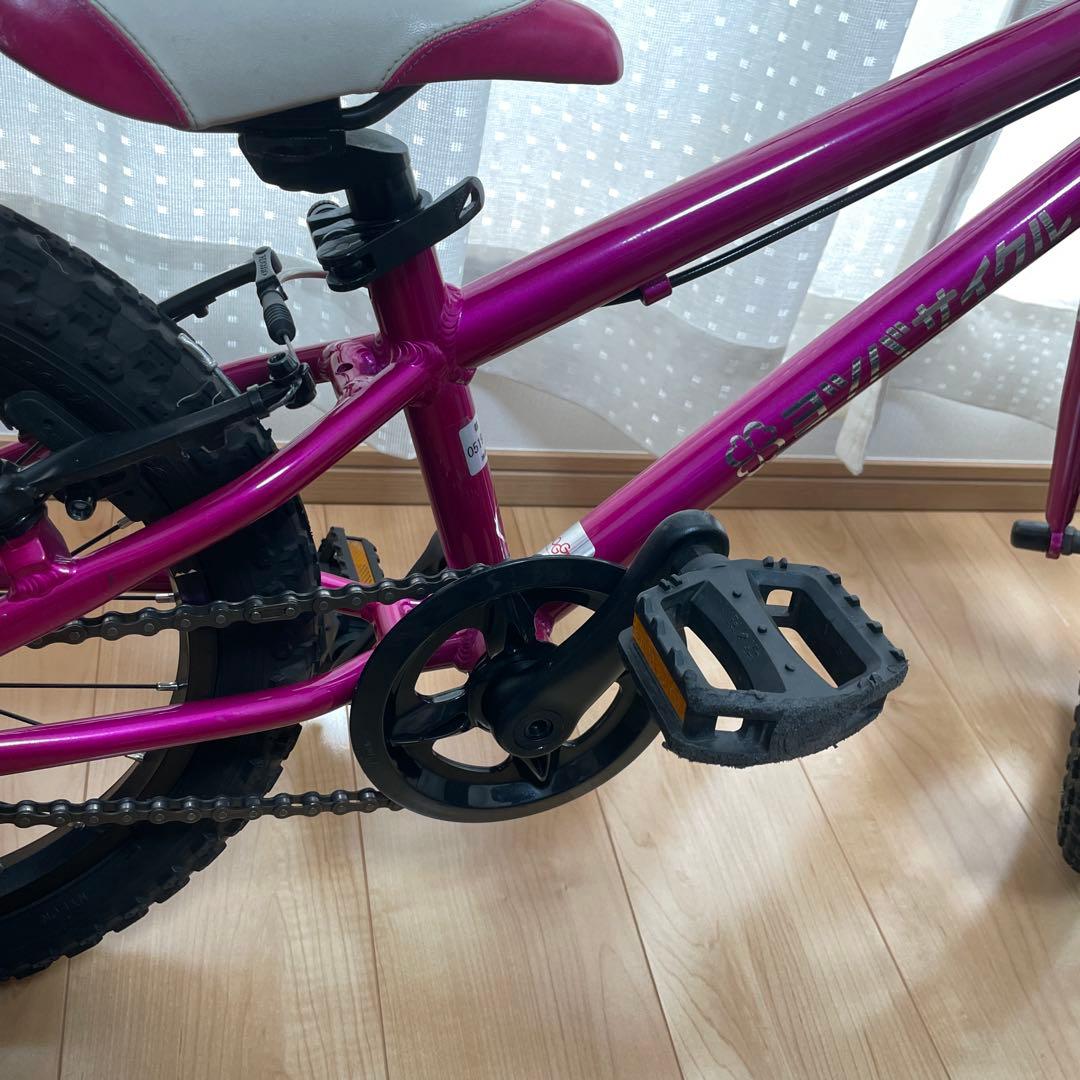【室内保管/引取希望】ヨツバサイクル ゼロ 16インチ クリスタルピンク